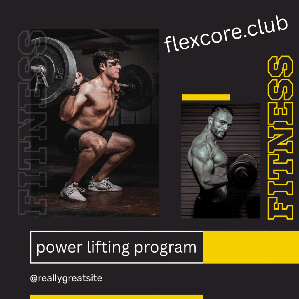 🏋️‍♂️ Powerlifting Program: Build Raw Strength and Explosive Power | FlexCore.club